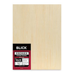 Blick Premier Wood Panel - 12'' x 16'', 1-1/2'' Gallery Profile, Cradled (front)
