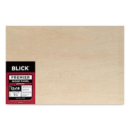 Blick Premier Wood Panel - 12'' x 18'', 1-1/2'' Gallery Profile, Cradled (front)
