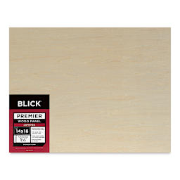 Blick Premier Wood Panel - 14'' x 18'', 1-1/2'' Gallery Profile, Cradled (front)