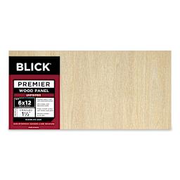 Blick Premier Wood Panel - 6'' x 12'', 1-1/2'' Gallery Profile, Cradled (front)