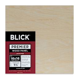 Blick Premier Wood Panel - 16'' x 16'', 1-1/2'' Gallery Profile, Cradled (front)