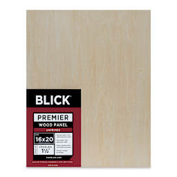 Blick Premier Wood Panel - 16'' x 20'', 1-1/2'' Gallery Profile, Cradled (front)