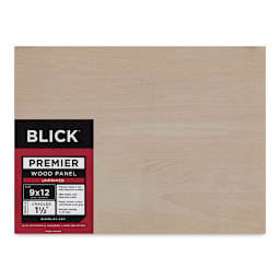 Blick Premier Wood Panel - 9'' x 12'', 1-1/2'' Gallery Profile, Cradled (front)
