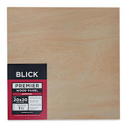 Blick Premier Wood Panel - 20'' x 20'', 1-1/2'' Gallery Profile, Cradled (front)
