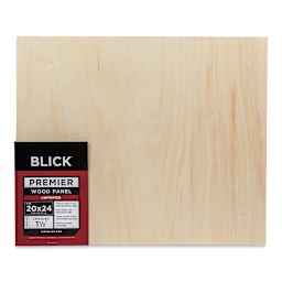 Blick Premier Wood Panel - 20'' x 24'', 1-1/2'' Gallery Profile, Cradled (front)