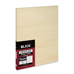 Blick Premier Wood Panel - 24'' x 30'', 1-1/2'' Gallery Profile, Cradled (side view)