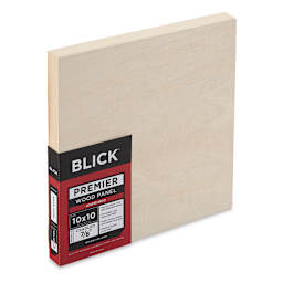 Blick Premier Wood Panel - 10'' x 10'', 7/8'' Traditional Profile, Cradled (side-view)