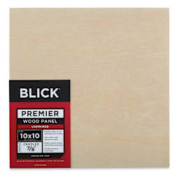 Blick Premier Wood Panel - 10'' x 10'', 7/8'' Traditional Profile, Cradled
