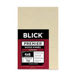 Blick Premier Wood Panel - 4'' x 6'', 7/8'' Traditional Profile, Cradled (front)