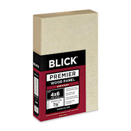Blick Premier Wood Panel - 4'' x 6'', 7/8'' Traditional Profile, Cradled (side view)