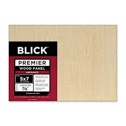 Blick Premier Wood Panel - 5'' x 7'', 7/8'' Traditional Profile, Cradled (front)