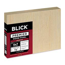 Blick Premier Wood Panel - 5'' x 7'', 7/8'' Traditional Profile, Cradled (side view)