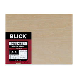 Blick Premier Wood Panel - 6'' x 8'', 7/8'' Traditional Profile, Cradled (front)