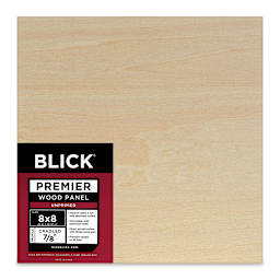 Blick Premier Wood Panel - 8'' x 8'', 7/8'' Traditional Profile, Cradled (front)