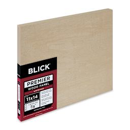 Blick Premier Wood Panel - 11'' x 14'', 7/8'' Traditional Profile, Cradled (side view)