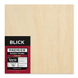 Blick Premier Wood Panel - 12'' x 12'', 7/8'' Traditional Profile, Cradled (front)