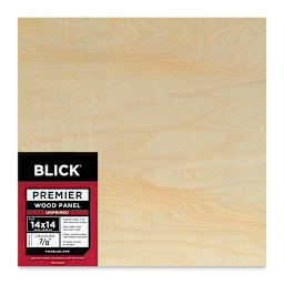 Blick Premier Wood Panel - 14'' x 14'', 7/8'' Traditional Profile, Cradled (front)