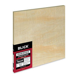 Blick Premier Wood Panel - 14'' x 14'', 7/8'' Traditional Profile, Cradled (side view)