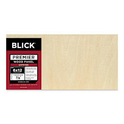 Blick Premier Wood Panel - 6'' x 12'', 7/8'' Traditional Profile, Cradled (front)