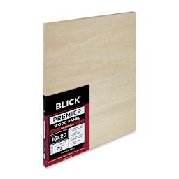 Blick Premier Wood Panel - 16'' x 20'', 7/8'' Traditional Profile, Cradled (side view)