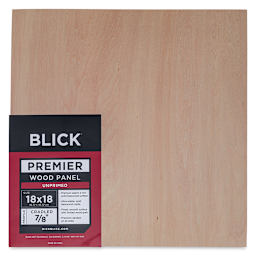 Blick Premier Wood Panel - 18'' x 18'', 7/8'' Traditional Profile, Cradled (front)