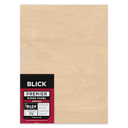 Blick Premier Wood Panel - 18" x 24", 7/8" Traditional Profile, Cradled