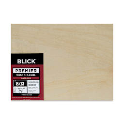 Blick Premier Wood Panel - 9'' x 12'', 7/8'' Traditional Profile, Cradled (front)