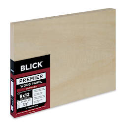 Blick Premier Wood Panel - 9'' x 12'', 7/8'' Traditional Profile, Cradled (side view)