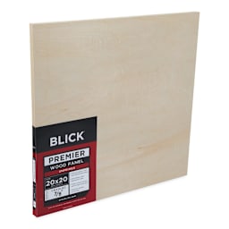 Blick Premier Wood Panel - 20'' x 20'', 7/8'' Traditional Profile, Cradled (side view)