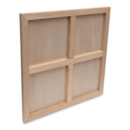 Blick Premier Wood Panel - 24'' x 24'', 7/8'' Traditional Profile, Cradled (side-view, back with two cross braces)