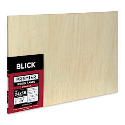 Blick Premier Wood Panel - 24'' x 36'', 7/8'' Traditional Profile, Cradled (side view)