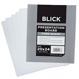 Blick Presentation Board Pack - 20" x 24", Pure White, Pkg of 5