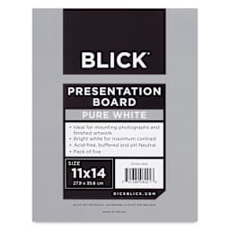 Blick Presentation Board Pack - 11" x 14", Pure White, Pkg of 5