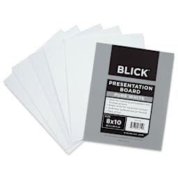 Blick Presentation Board Pack - 8" x 10", Pure White, Pkg of 5