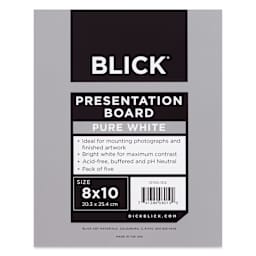 Blick Presentation Board Pack - 8" x 10", Pure White, Pkg of 5