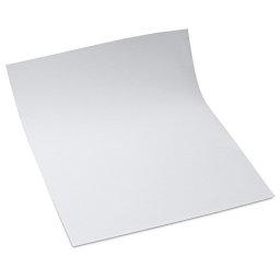 Crescent Recycled Mounting Board​ - Angled view of sheet with one end rolled slightly