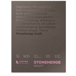Stonehenge Kraft Drawing Paper Pad - 9" x 12", front cover