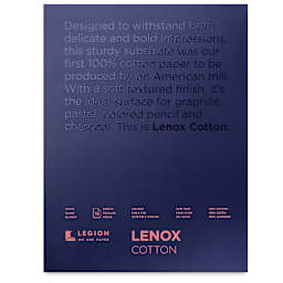Legion Lenox Cotton Drawing Pad - 5" x 7", 15 Sheets