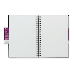 Stillman & Birn Zeta Series Spiralbound Sketchbook - 10'' x 7'', Portrait (open to show paper)