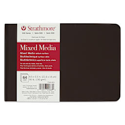 Strathmore 500 Series Mixed Media Hardcover Hardbound Art Book - 5-1/2" x 8-1/2", Landscape