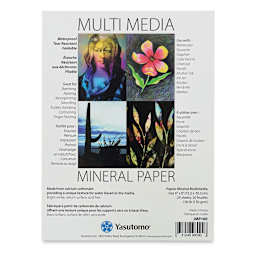Yasutomo Mineral Paper Artist Pad - Front cover of 6" x 8" Pad