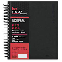 Bee Creative Mixed Media Book - 11" x 8.5", 50 Sheets, 93 lb