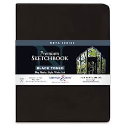 Stillman & Birn Nova Series Toned Softcover Sketchbook - Black, 8" x 10", front cover