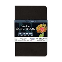 Stillman & Birn Nova Series Toned Softcover Sketchbook  - Black, 5-1/2" x 8-1/2", front cover