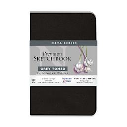 Stillman & Birn Nova Series Toned Softcover Sketchbook - Grey, 5-1/2" x 8-1/2", front cover