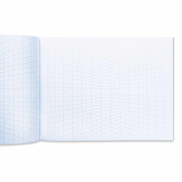 Koala Sketchbook - Inside spread showing 2-Point Perspective 3D Grid