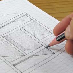 Koala Sketchbook - Wide-Angle Isometric Grid Sketchbook, 9.75'' x 7.5'' (perspective drawing in sketchbook)
