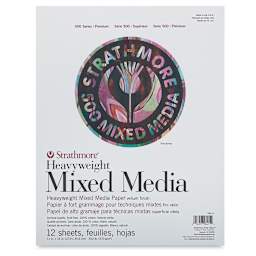 Strathmore 500 Series Heavyweight Mixed Media Pads - Front cover of 11" x 14" pad shown