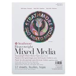 Strathmore 500 Series Heavyweight Mixed Media Pads - Front cover of 9" x 12" pad shown