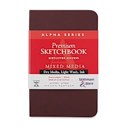 Stillman & Birn Alpha Series Softcover Sketchbook - Front cover of small Portrait Sketchbook 